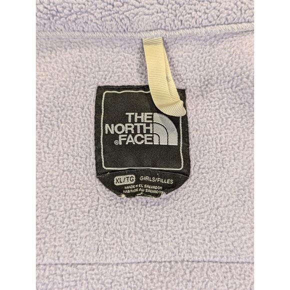 North Face Fleece Jacket XL Girls Purple Full Zip Polyester Rayon Outdoor - Picture 3 of 13
